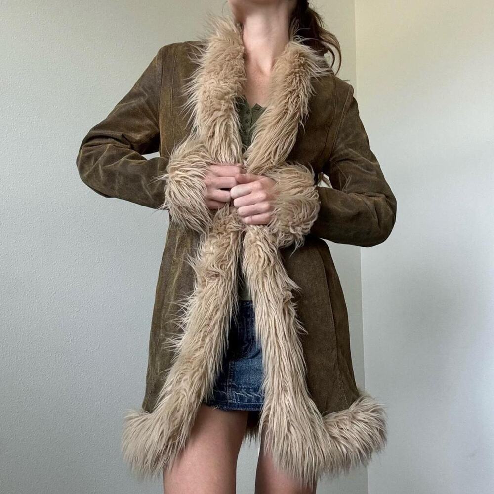 wilsons leather maxima penny lane suede leather jacket - Picture 2 of 8